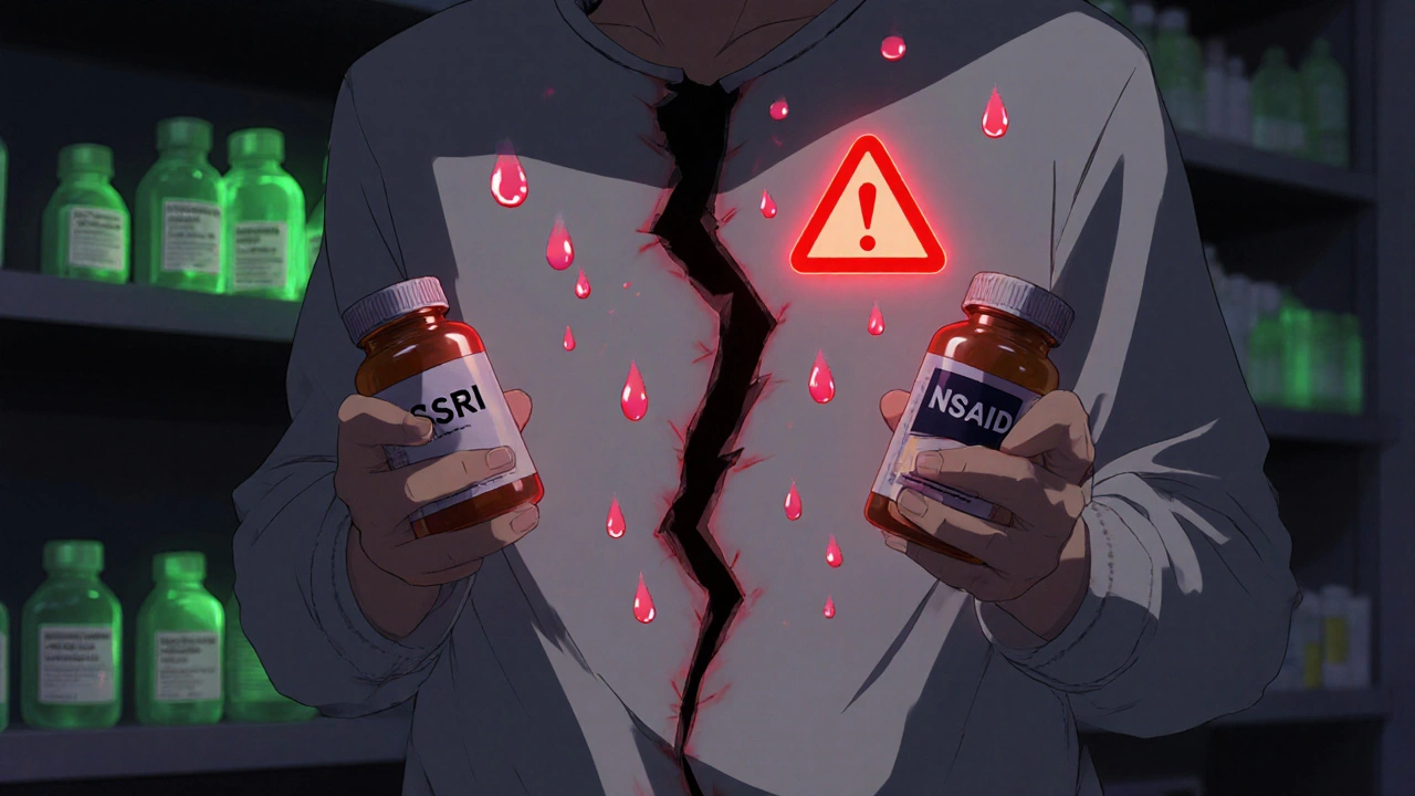 SSRIs with NSAIDs: Increased GI Bleeding Risk and How to Prevent It